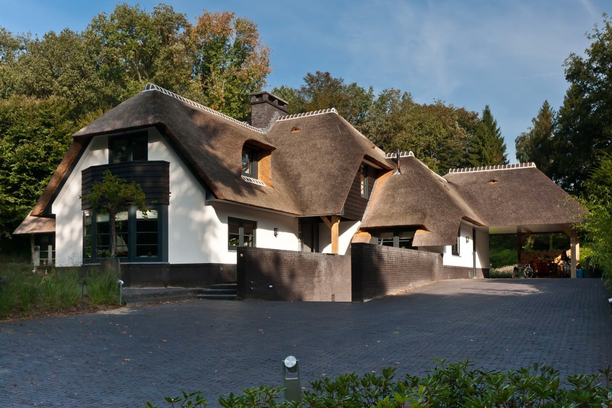 6. Rietgedekt huis bouwen, schitterende villa in Laren